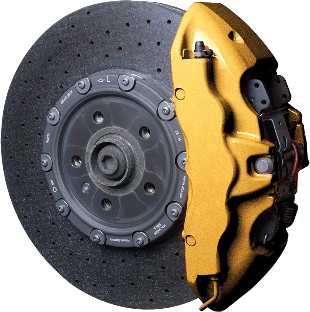 Peinture étriers de frein or à Lille detailing et personnalisation 